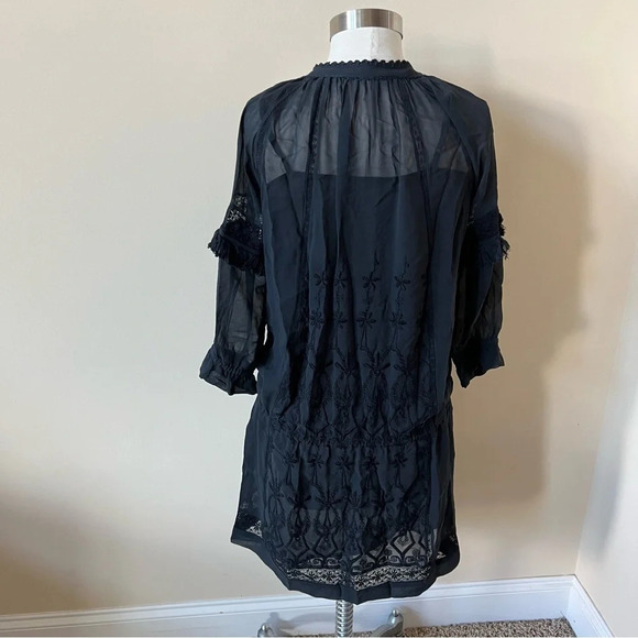 Ulla Johnson Frances Embroidered Silk Mini Dress 26197 - Picture 7 of 10
